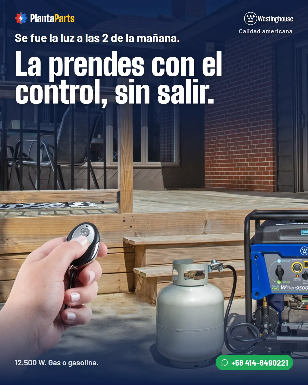 Se fue la luz a las 2 de la mañana: la prendes con el control, sin salir
